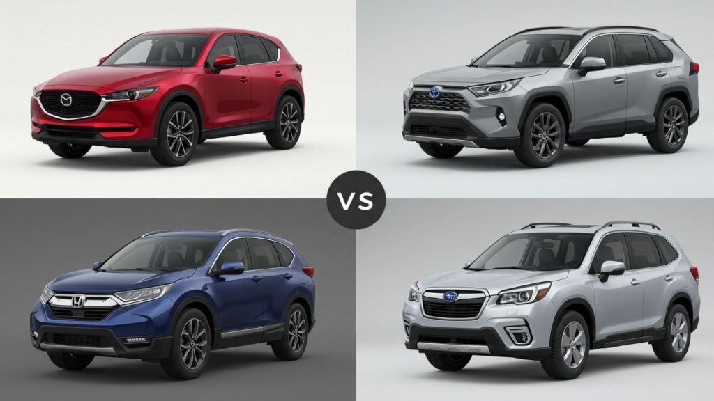 Mazda CX-5 vs Toyota RAV4 vs Subaru Forester vs Honda CR-V Maintenance Service