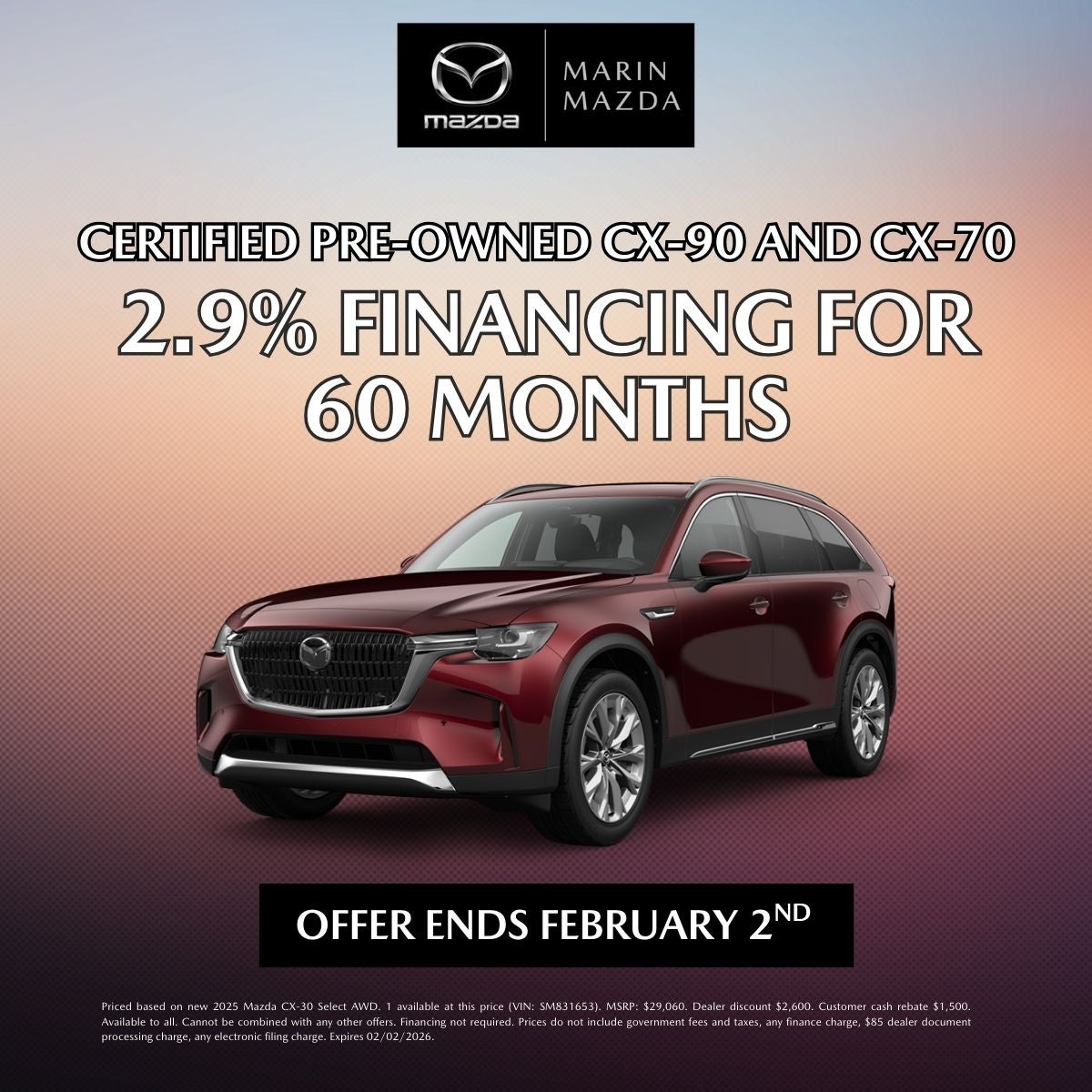 CERTIFIED PRE-OWNED CX-90 AND CX-70
