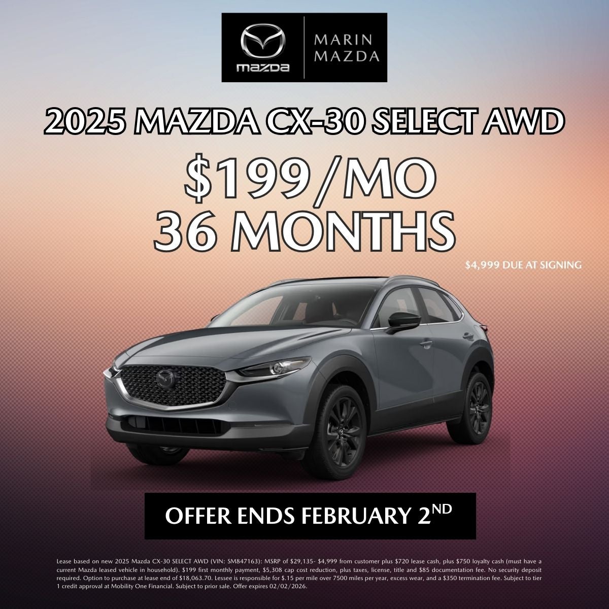 2025 MAZDA CX-30 SELECT AWD