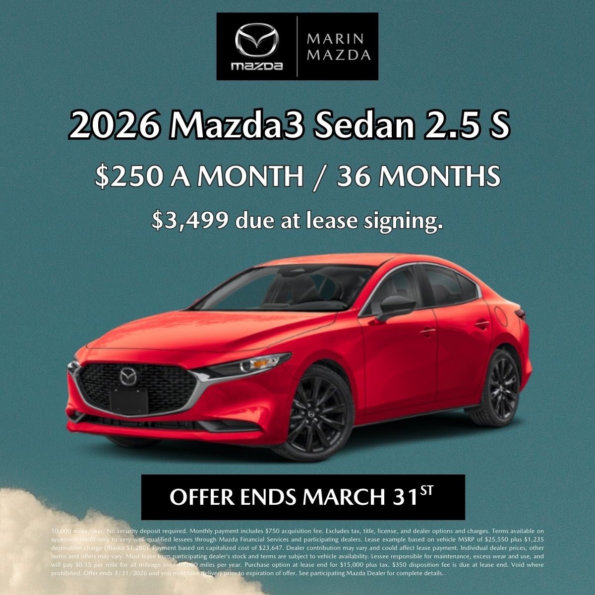 2026 Mazda3 Sedan 2.5 S