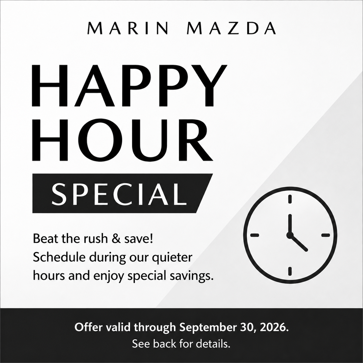 Happy Hour Service Special