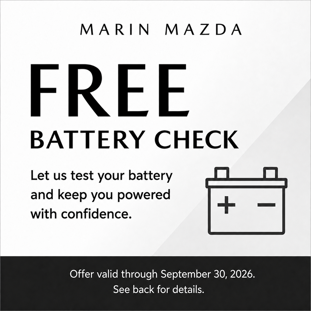Free Battery Check