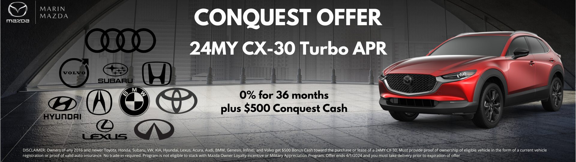 Conquest offer