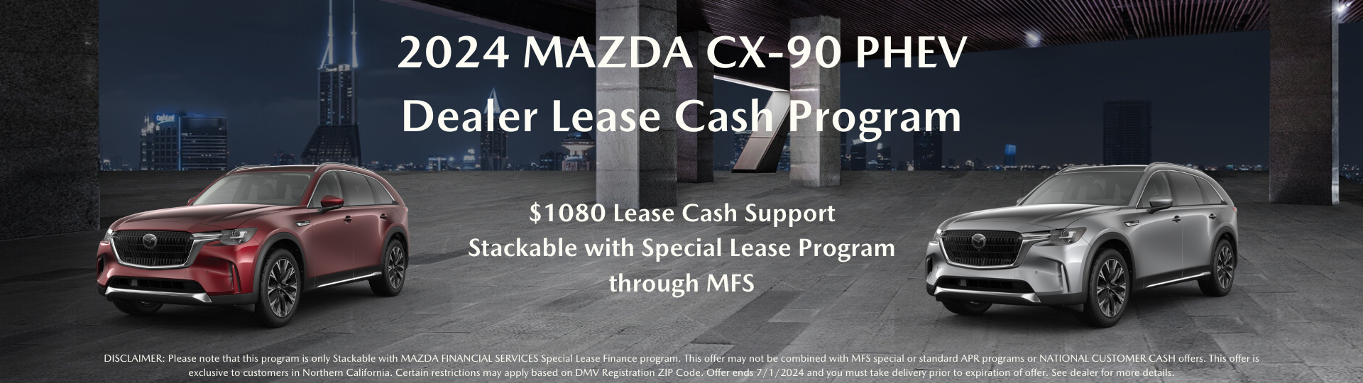 2024 MAZDA CX-90 PHEV Lease Cash