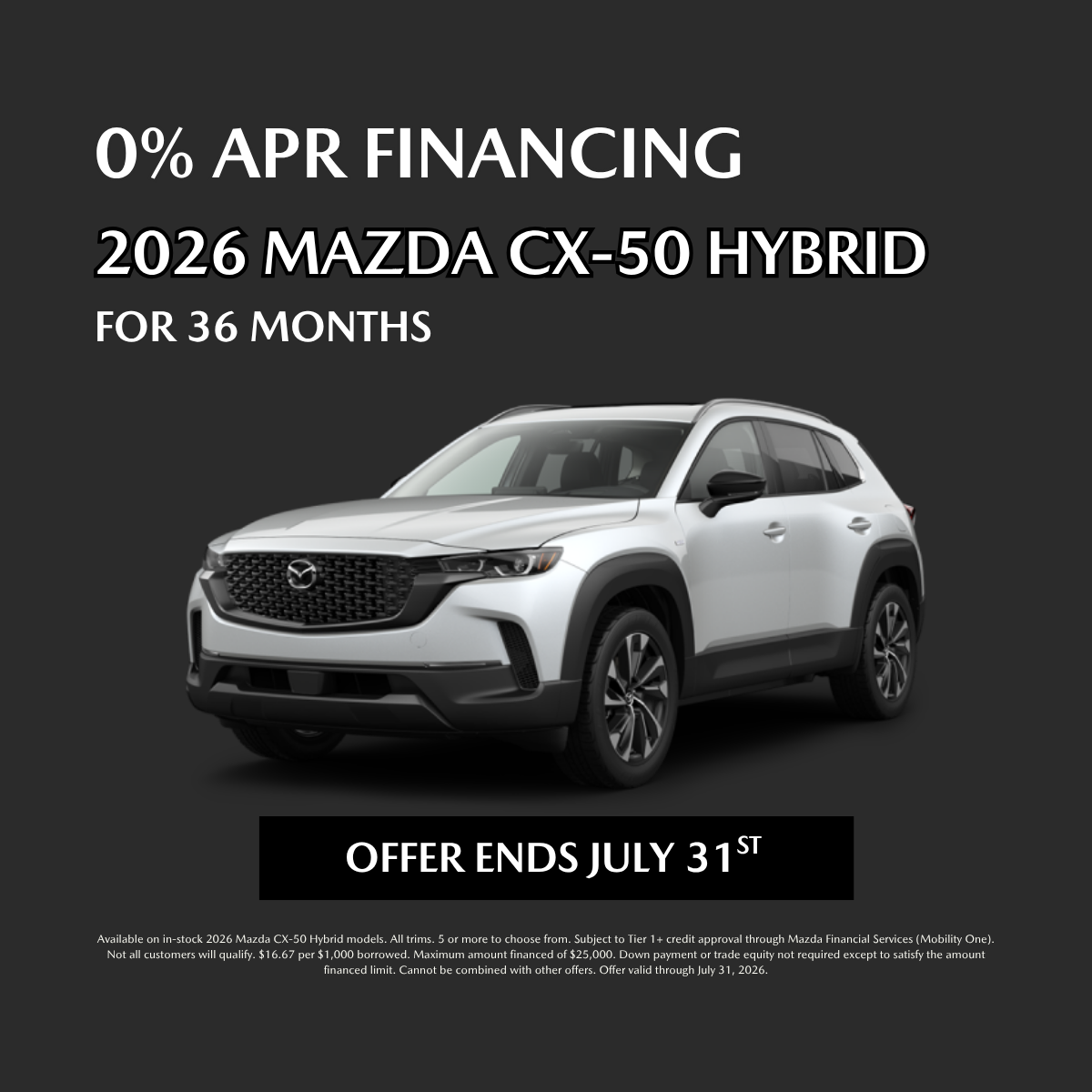 0% APR FINANCING