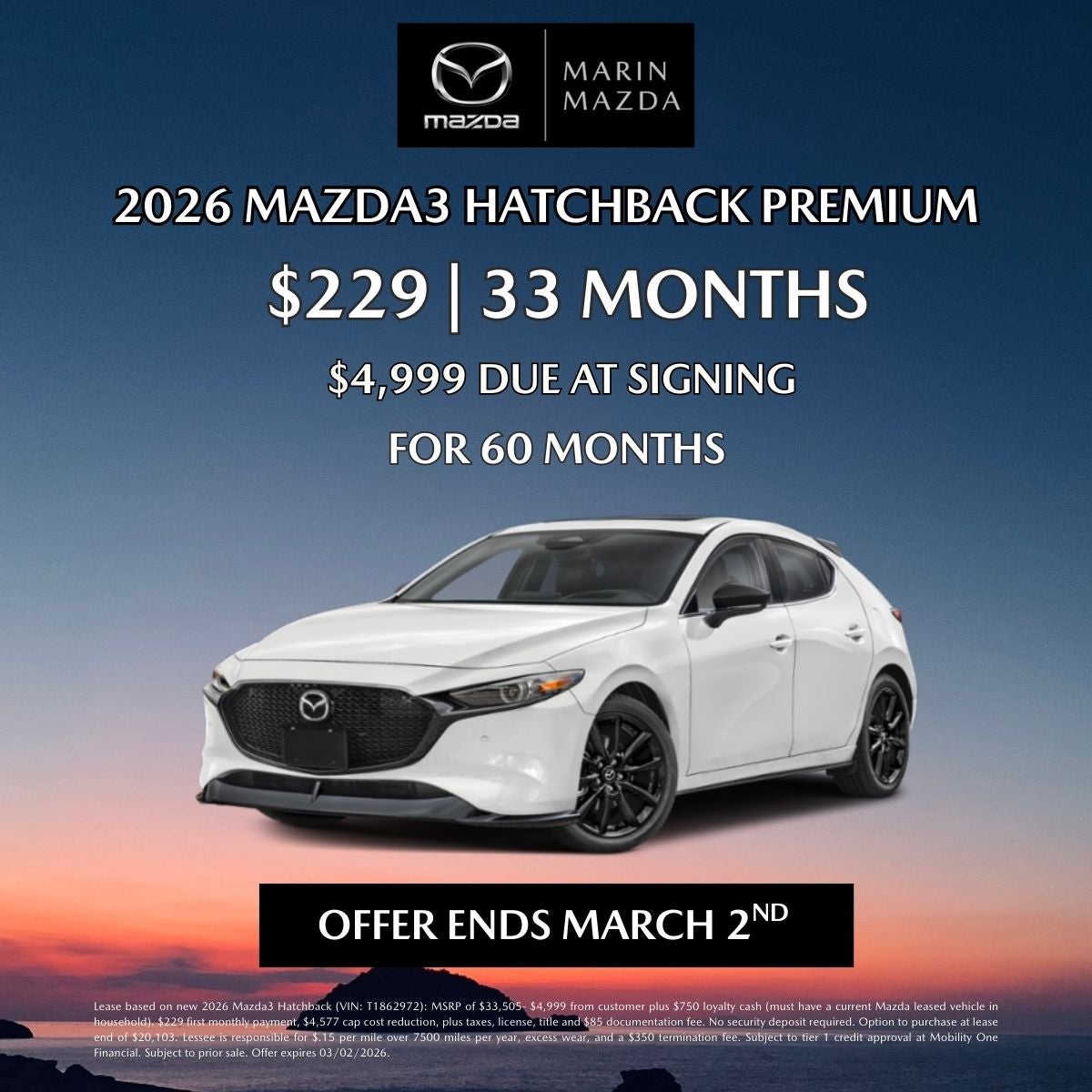 2026 MAZDA3 HATCHBACK PREMIUM
