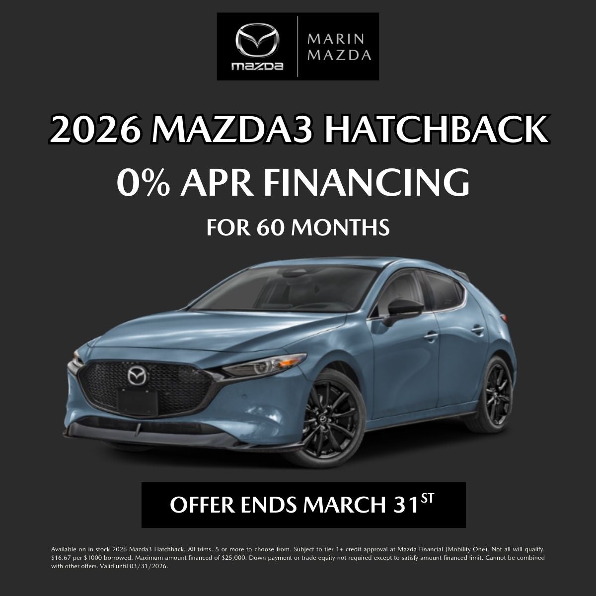 2026 MAZDA3 HATCHBACK
